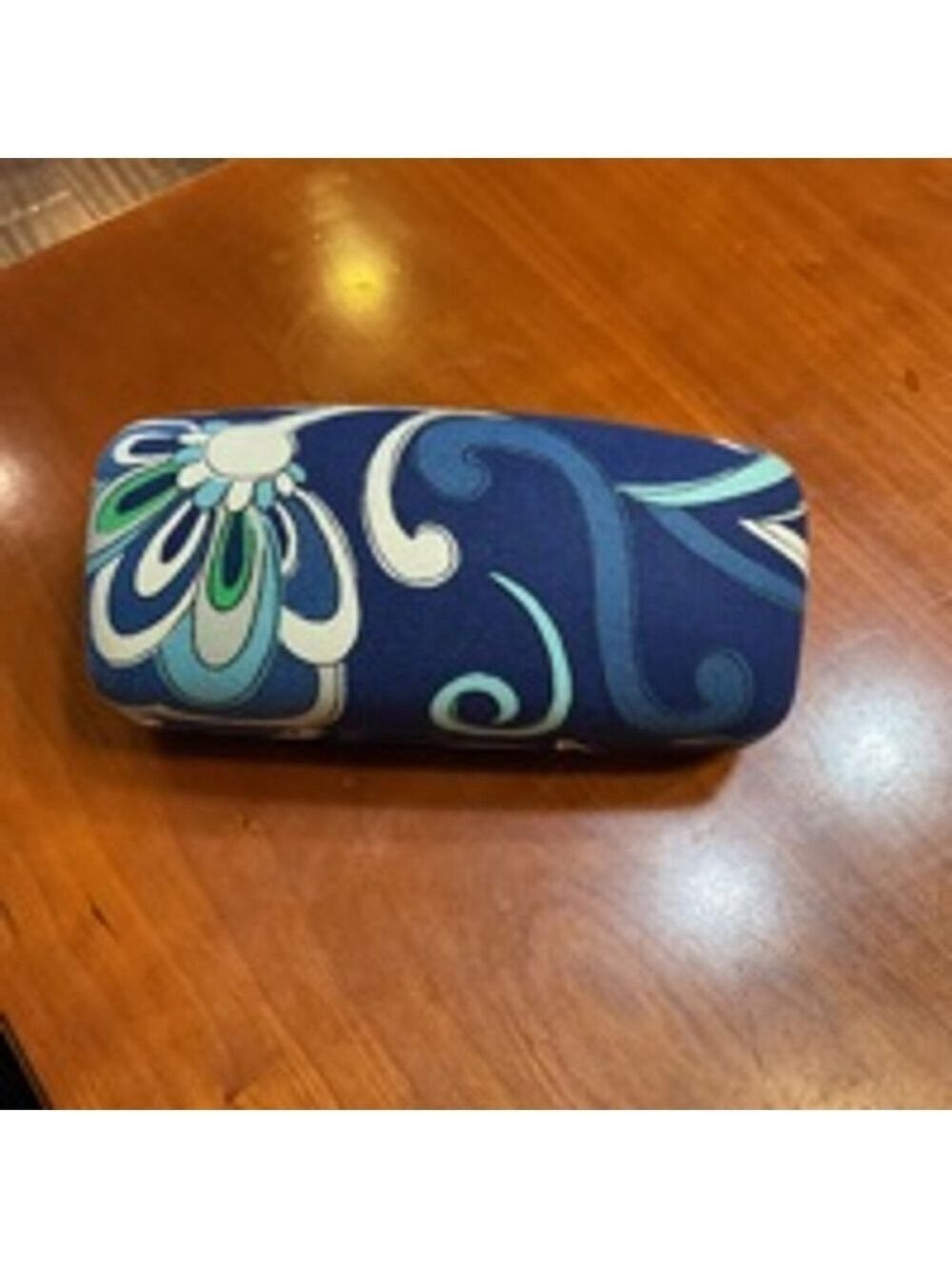 Vera Bradley Eyeglass Case, Blue, Green
